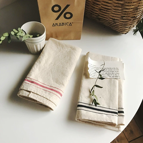 INS Экспортированный японский ватный кухонный шарф Оригинальный хлопковый чайный полотенце без отбеливания хлопковой ткани иностранная торговля