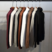18 chiếc áo len cao cổ màu rắn mới phiên bản nam Hàn Quốc của phần mỏng mỏng chạm đáy áo ấm và thoải mái co giãn áo nam đẹp