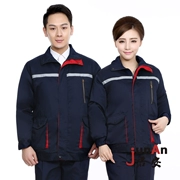 Bảo hiểm lao động mùa đông nam và nữ overalls áo khoác hoạt động giải phóng mặt bằng sống dày trang web nhà máy quần áo có thể tháo rời áo lạnh