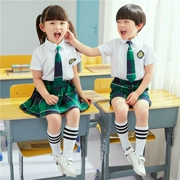 Của nam giới và phụ nữ đồng phục học sinh thiết lập mùa hè trường tiểu học dịch vụ lớp tùy chỉnh gió Anh mẫu giáo quần áo phù hợp với Liuyi trang phục