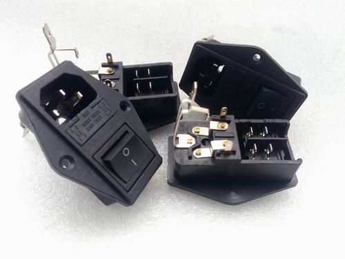 Импортированные тайваньские продукты 10A Power вставки с тремя -в одну точку принесите страховой переключатель JEC AC Power Products Specker