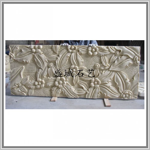 Европейский стиль песчаник рельеф -фреск крыльца фоновая стенка песчаная скала спрей фонтан скульптур