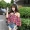 2018 mùa xuân phụ nữ thời trang Hàn Quốc phiên bản của nhỏ tươi từ cổ áo trumpet tay áo áo sơ mi ra khỏi vai kẻ sọc sọc áo triều