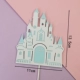 Замок вставка карт-синий бай