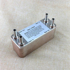 Радиатор отопления 304不锈钢家酿精酿啤酒麦汁板式热换器 30盘板式换热器 1/2”水管