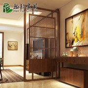 New Trung Quốc phong cách màn hình phân vùng phòng khách hiên đơn giản hiện đại rắn cửa sổ gỗ có thể được tùy chỉnh phòng ngủ hội trường ghế đồ nội thất màn hình