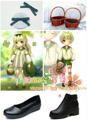 taobao agent Footwear, low boots with butterfly, cosplay