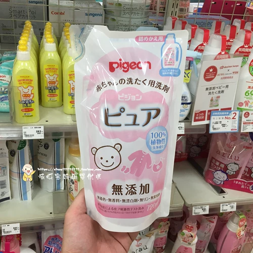 Pigeon, японский детский флуоресцентный стиральный порошок для стирки, сменный кондиционер, 720 мл