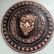 Little Lion Shield красный медный цвет (диаметр 44 см)