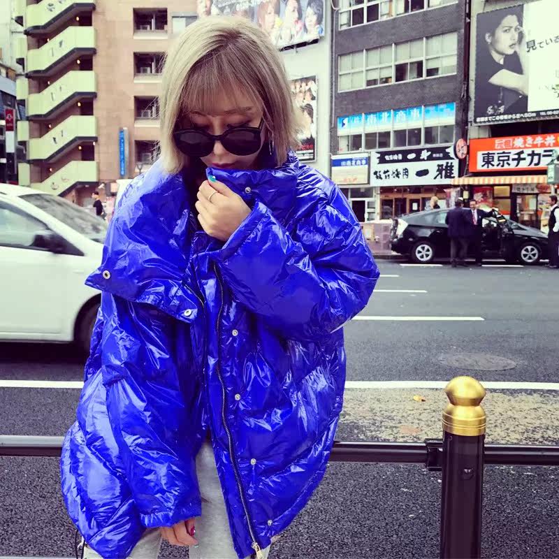 2017 mùa đông mới siêu chất lượng sáng dày bông áo khoác nữ màu rắn ngắn bông quần áo ulzzang bánh mì dịch vụ nữ