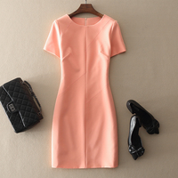 France's Italian lady brand store discount clearance clearance cabinet women's slim bag hip skirt fashion short -sleeved dress
