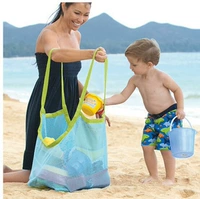 Зеленая граница Blue Grid Beach Bag