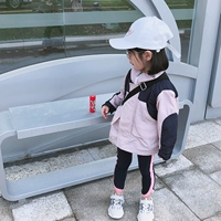 Áo khoác bé gái Abao mùa thu 2018 phiên bản mới của Hàn Quốc áo sơ mi dài trẻ em đi biển quần áo trẻ em xuất khẩu