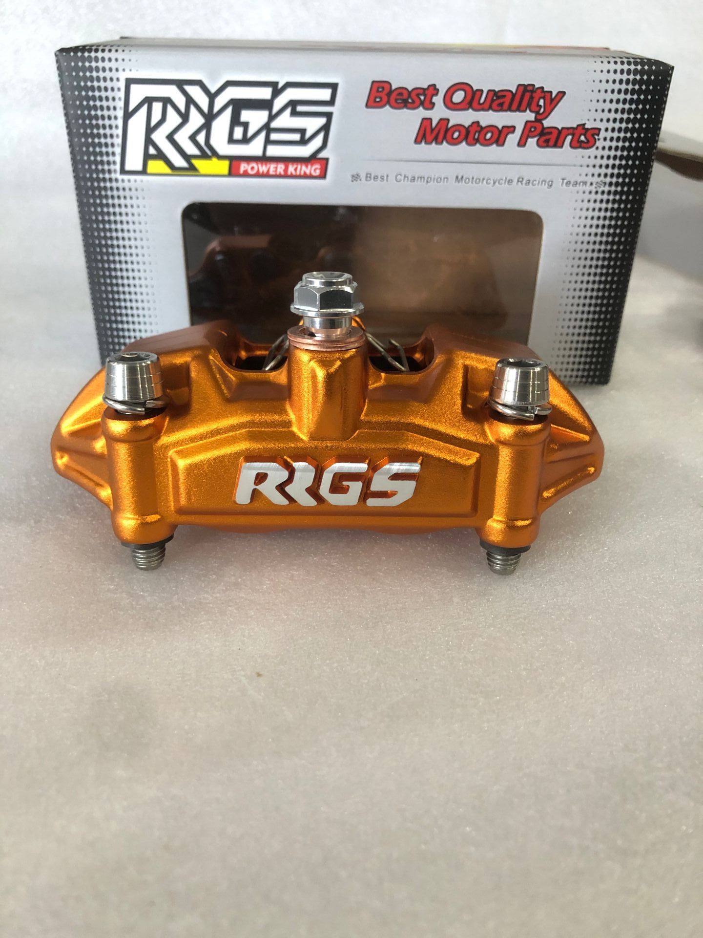 OrangeTaiwan quality goods RRGS forging PH80 Small radiation Calipers Brake lower pump Fuxi Qiaoge Ghost fire Fight hard