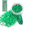 Emerald green 32#Deep green sequins