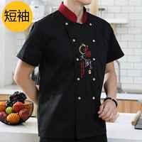 Черный короткий рукав