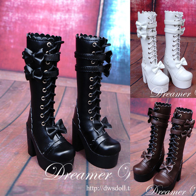 taobao agent Doll, footwear, boots, belt, Lolita style, scale 1:4, scale 1:3
