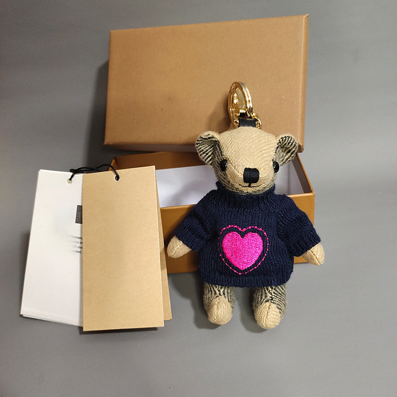 Love Sweater NavyBear Pendant Bear Bag Pendant Key buckle Hanging decoration originality automobile Key chain lovely personality teddy bear