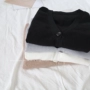 Hàn Quốc đặt hàng đan điều hòa cardigan nữ chic chic lười biếng nút lỏng cơ bản áo vest nhỏ áo len form rộng