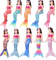 Cô gái váy nàng tiên cá đuôi công chúa áo tắm bãi biển váy trẻ em trang phục đồ bơi người lớn trẻ em ba bộ - Đồ bơi trẻ em shop quần áo trẻ em đẹp
