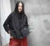 Mùa đông chần bông Trung Quốc ấm áp áo khoác đứng lên cổ áo văn học tương phản màu sắc nút quần áo cotton lỏng giản dị áo khoác đệm mềm - Bông Bông