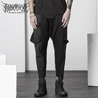 Летние модные дизайнерские черные японские приталенные штаны