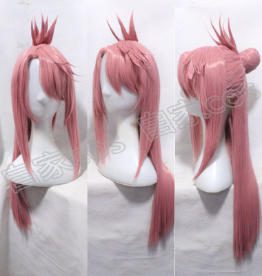 taobao agent Anime wig cosplay Magic Girl Elia COS COS Little Black and Black Elia Back Picture Custom Fake Mao