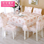 Khăn trải bàn vải ren bàn cà phê với khăn trải bàn vải ghế gói khăn trải bàn khăn trải bàn ăn ghế bìa lãng mạn khăn trải bàn