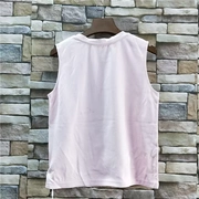 Mùa hè thư mới dập nổi đa cổ T-Shirt của phụ nữ vest không tay áo đáy áo sơ mi màu rắn-kho một 22 + 32