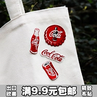 Бесплатная доставка кока -кола для вышивки на вышивную одежду логотип логотип логотип