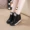 Mùa xuân và mùa thu mới Giày nữ nêm trắng Phiên bản Hàn Quốc tăng giày thể thao thoáng khí hoang dã Giày đế thấp để giúp giày đơn