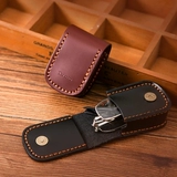 Портативные маленькие кожаные очки ручной работы, воловья кожа, DIY, из натуральной кожи