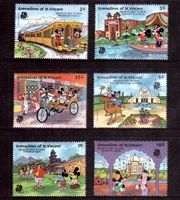 Дисней, марки, 1989 года, Индия
