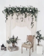 Giường và tấm thảm dệt nordic nền nhiếp ảnh ngoài trời vòm cưới trắng sáng Tự làm handmade Bohemian ins tường - Tapestry