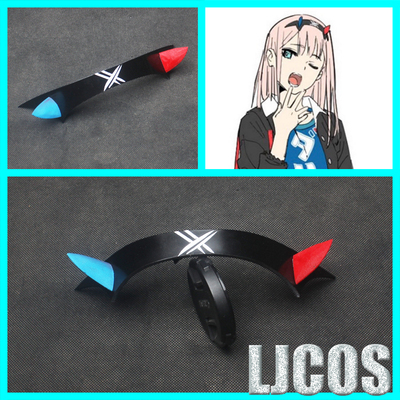 taobao agent [LJCOS] Darling in the Franxx Female Lord 02 Headwear Fiping Sports Cosplay COSPLAY