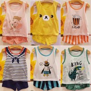 [Số lượng nhỏ của kho] 2018 Hàn Quốc chính hãng trẻ em của bộ đồ lót cotton vest quần short mùa hè phần mỏng