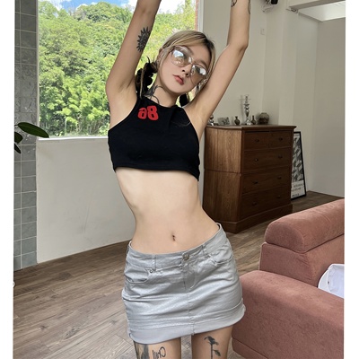 taobao agent Retro silver colored pleated skirt, mini-skirt, fitted