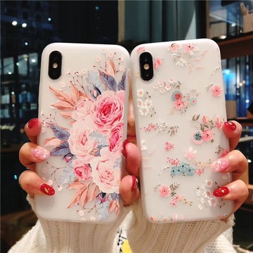 oppor9s手机壳硅胶浮雕碎花保护套防摔包边 oppor9s手机壳硅胶浮雕碎花保护套防摔包边