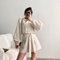 Комплект, куртка, шорты, 2019, французский стиль