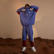 [FLAM cửa hàng trực tuyến chính thức] thương hiệu thủy triều hip-hop thủy triều FYP va chạm màu sắc retro đôi đồng phục thể thao lỏng lẻo