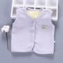 Áo vest bé gái ấm áp cộng với chất liệu cotton nhung dày mùa thu đông áo ba lỗ bé trai
