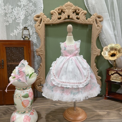 taobao agent [XMYA] BJD baby clothing four -six -point skirt giant baby dress big six -point small cloth salon floral sling
