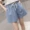 Chất béo MM siêu lớn kích thước bông và vải lanh quần short nữ lỏng thường đàn hồi eo linen quần nóng là mỏng quần chân rộng váy mùa hè