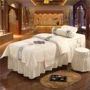 Beauty khăn trải giường denim bedspread thẩm mỹ viện dành riêng cao cấp tinh khiết bông trải giường massage phương thức có thể được tùy chỉnh - Trang bị tấm ga phủ giường spa