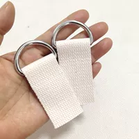 Бен белый полиэфир хлопковой материал 3,2 см металла хрома D пряжки D