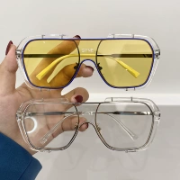 Квадратные солнцезащитные очки, европейский стиль, популярно в интернете
