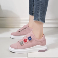 Chic Velcro nữ nền tảng 2018 mới của Hàn Quốc phiên bản của hoang dã dây đai tăng vải giày thường giày thể thao của phụ nữ giầy bánh mì nữ