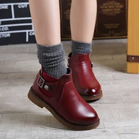 Martens, демисезонные ботинки, детские зимние короткие сапоги в английском стиле для принцессы, подходит для подростков, 2020
