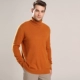 Mùa thu và mùa đông nam mới áo len cashmere cao ve áo màu rắn đoạn ngắn áo len dày áo len cơ sở áo len - Áo len Cashmere