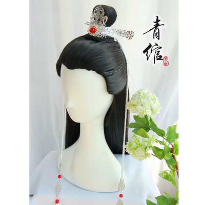 taobao agent [Qingyu] Hanfu men's fake head cover ancient style COS teenago juvenile fake head jewelry head crown Wei Jinfeng